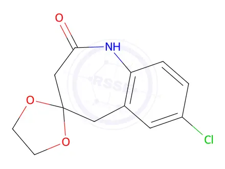 Chemical structure of 7-Chloro-3,5-dihydrospiro[benzo[b]azepine-4,2'-[1,3]dioxolan]-2(1H)-one