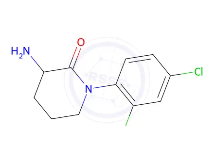 Chemical structure of 3-amino-1-(2,4-dichlorophenyl)piperidin-2-one