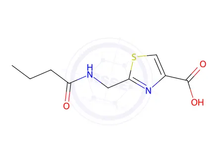 Chemical structure of 2-(Butyramidomethyl)thiazole-4-carboxylic acid