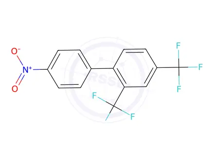 Chemical structure of 4'-Nitro-2,4-bis(trifluoromethyl)-1,1'-biphenyl