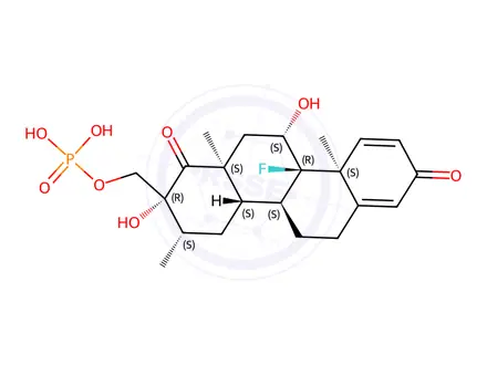 Chemical structure of Betamethasone Sodium Phosphate Ring Rearrangement Impurity Isomer