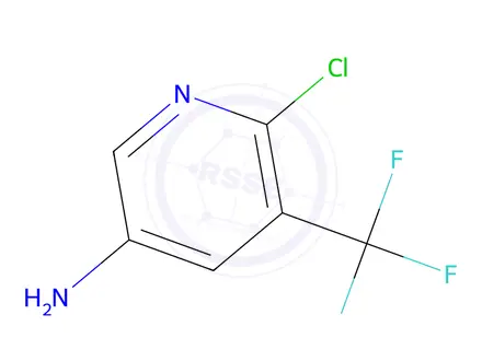 Chemical structure of 6-chloro-5-(trifluoromethyl)pyridin-3-amine