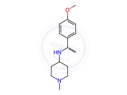 Chemical structure of N-(1-(4-methoxyphenyl)ethyl)-1-methylpiperidin-4-amine