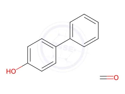 Chemical structure of Formaldehyde, polymer with [1,1'-biphenyl]-4-ol