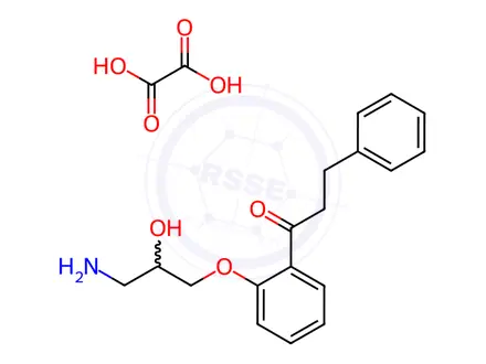 Chemical structure of N-Despropyl Propafenone Oxalate Salt