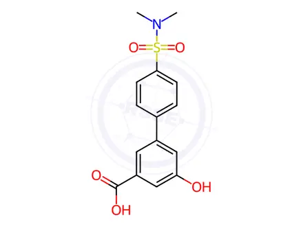 Chemical structure of 3-(4-N,N-Dimethylsulfamoylphenyl)-5-hydroxybenzoic acid