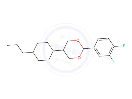 Chemical structure of TRANS-2-(3,4-DIFLUOROPHENYL)-5-(TRANS-4-N-PROPYLCYCLOHEXYL)-1,3-DIOXANE