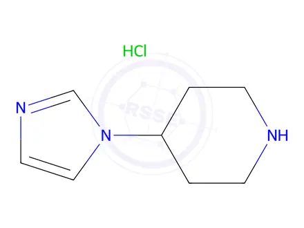 Chemical structure of 4-IMIDAZOL-1-YL-PIPERIDINE HCL