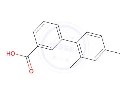 Chemical structure of 2',4'-Dimethylbiphenyl-3-carboxylic acid