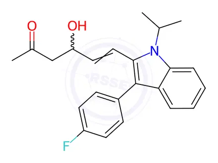 Chemical structure of Fluvastatin Impurity 20