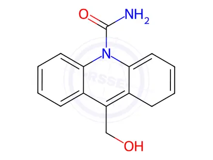 Chemical structure of 9-Hydroxymethyl-10-carbamoylacridan