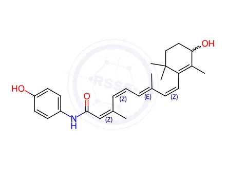 Chemical structure of Fenretinide Impurity 5 (4'-Hydroxy Fenretinide)