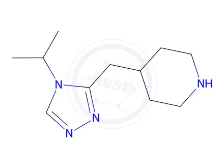 Chemical structure of 4-((4-Isopropyl-4h-1,2,4-triazol-3-yl)methyl)piperidine