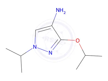 Chemical structure of 3-Isopropoxy-1-isopropyl-1H-pyrazol-4-amine