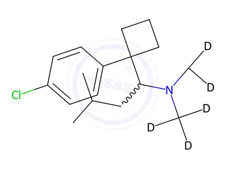 Chemical structure of Sibutramine-d6 Solution in Methanol
