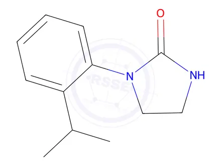 Chemical structure of 1-[2-(propan-2-yl)phenyl]imidazolidin-2-one