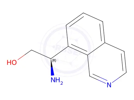 Chemical structure of (R)-2-amino-2-(isoquinolin-8-yl)ethanol