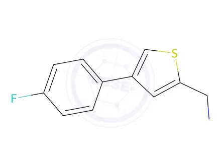 Chemical structure of (4-(4-fluorophenyl)thiophen-2-yl)methanamine