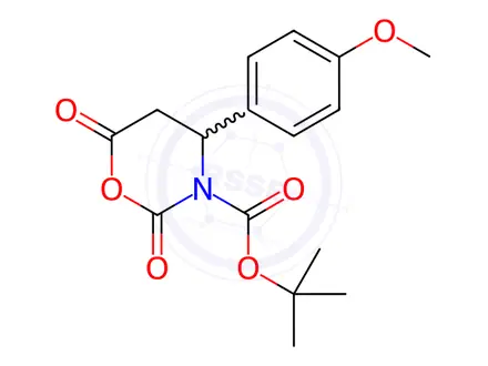 Chemical structure of N-Boc-β-alanine-β-4'-methoxyphenyl-n-carboxyanhydride