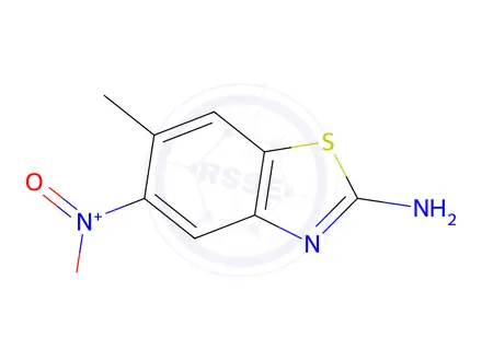 Chemical structure of 6-Methyl-5-nitro-1,3-benzothiazol-2-amine