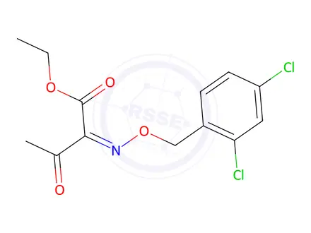 Chemical structure of Ethyl 2-{[(2,4-dichlorobenzyl)oxy]imino}-3-oxobutanoate