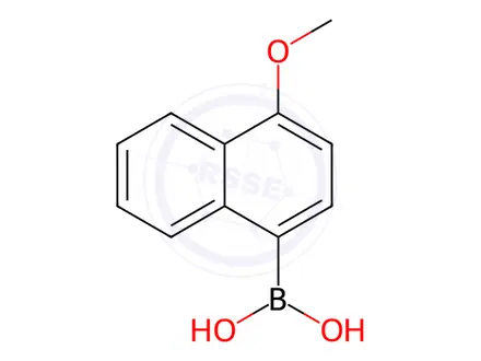 Chemical structure of (4-methoxy-1-naphthyl)boronic Acid