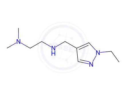 Chemical structure of N'-[(1-ethyl-1H-pyrazol-4-yl)methyl]-N,N-dimethylethane-1,2-diamine