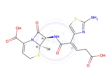 Chemical structure of Ceftibuten Impurity 24 (trans-Ceftibuten)
