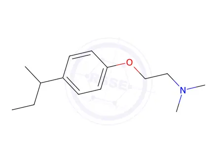 Chemical structure of N,N-dimethyl-2-(4-sec-butylphenoxy)ethylamine