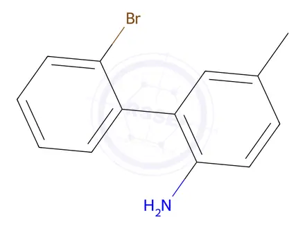 Chemical structure of 2'-Bromo-5-methyl-[1,1'-biphenyl]-2-amine