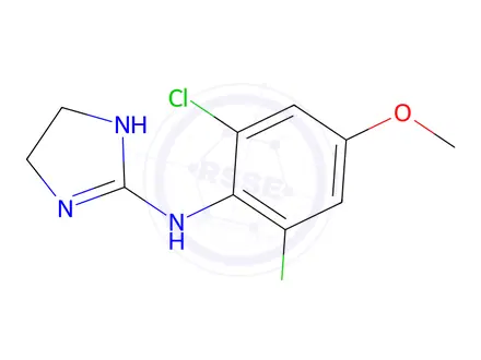 Chemical structure of 4-Methoxy Clonidine