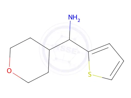 Chemical structure of (Tetrahydro-2h-pyran-4-yl)(thiophen-2-yl)methanamine