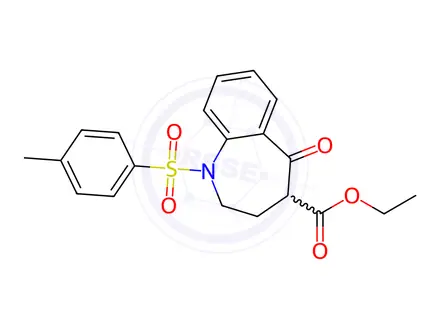 Chemical structure of Ethyl 5-oxo-1-tosyl-2,3,4,5-tetrahydro-1H-benzo[b]azepine-4-carboxylate