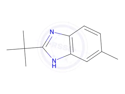 Chemical structure of 1H-Benzimidazole,2-(1,1-dimethylethyl)-5-methyl-(9CI)