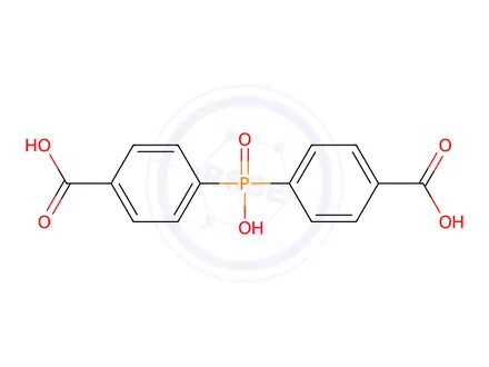 Chemical structure of 4,4′-Phosphinicobis[benzoic acid]
