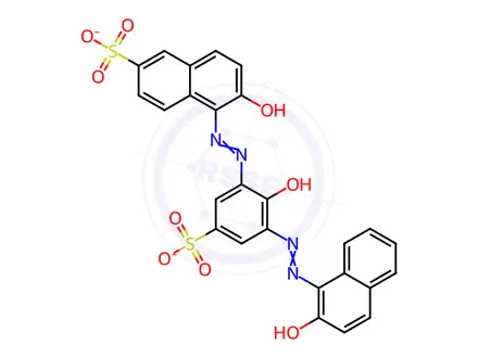 Chemical structure of Mordant Black 25 Disodium Salt