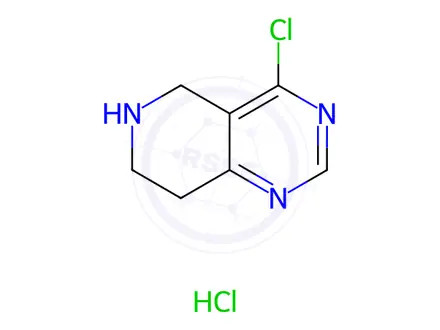 Chemical structure of 4-Chloro-5,6,7,8-tetrahydropyrido[4,3-d]pyrimidine Hydrochloride