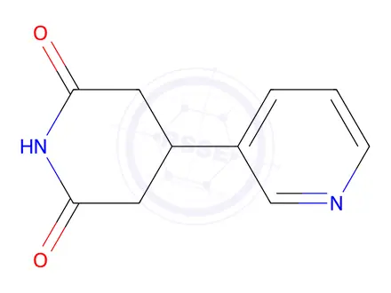 Chemical structure of 4-(Pyridin-3-yl)piperidine-2,6-dione