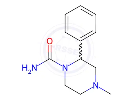 Chemical structure of 4-Methyl-2-phenylpiperazine-1-carboxamide