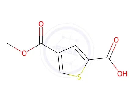 Chemical structure of 4-(Methoxycarbonyl)thiophene-2-carboxylic acid
