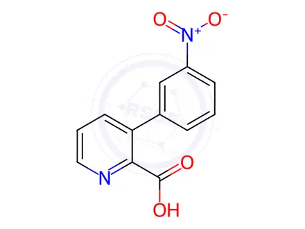 Chemical structure of 3-(3-Nitrophenyl)picolinic acid