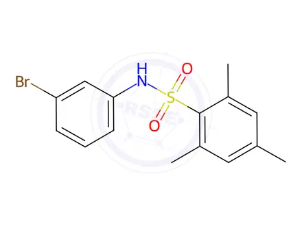 Chemical structure of n-(3-Bromophenyl)-2,4,6-trimethylbenzenesulfonamide