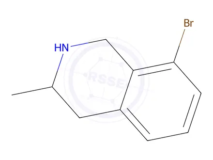 Chemical structure of 8-Bromo-3-methyl-1,2,3,4-tetrahydro-isoquinoline