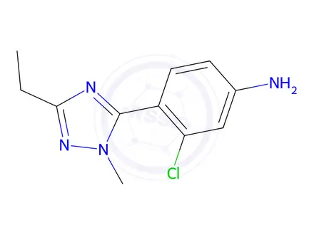 Chemical structure of 3-Chloro-4-(3-ethyl-1-methyl-1h-1,2,4-triazol-5-yl)aniline