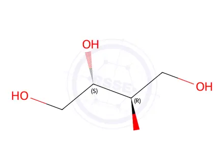 Chemical structure of Erythritol