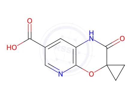 Chemical structure of 2'-Oxo-1',2'-dihydrospiro[cyclopropane-1,3'-pyrido[2,3-b][1,4]oxazine]-7'-carboxylic acid