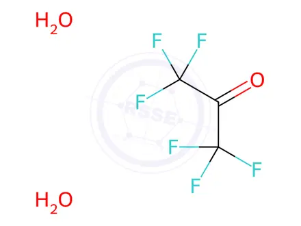 Chemical structure of 2-Propanone, 1,1,1,3,3,3-hexafluoro-, dihydrate (8CI,9CI)