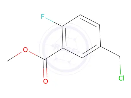 Chemical structure of Methyl 5-(chloromethyl)-2-fluorobenzoate