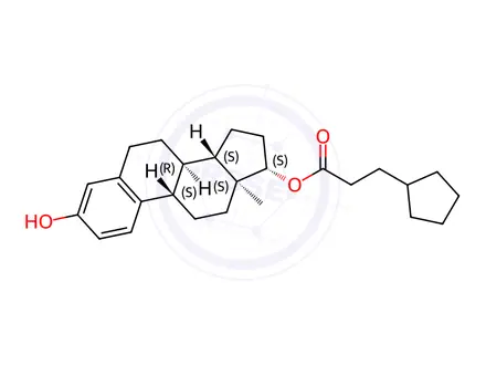 Chemical structure of Estradiol cypionate