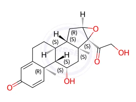Chemical structure of Prednisolone Impurity 140